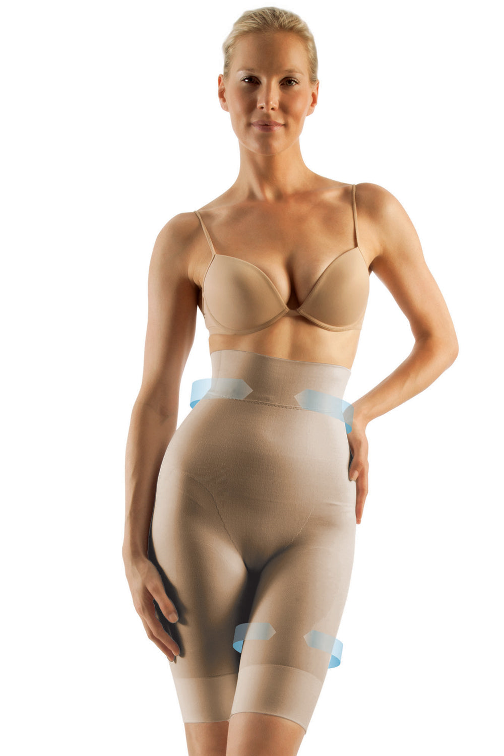 FarmaCell Control Briefs Long leg with High Waist - Nude - source image 8765