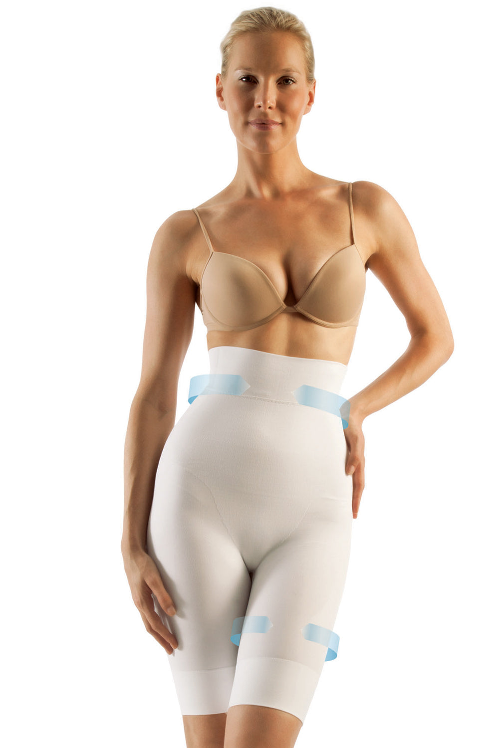 FarmaCell Control Briefs Long leg with High Waist - White - source image 36413