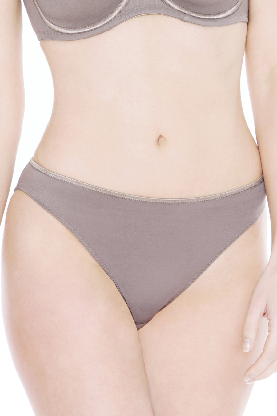 Fit Fully Yours Crystal Thong - Dark Taupe - source image 12815