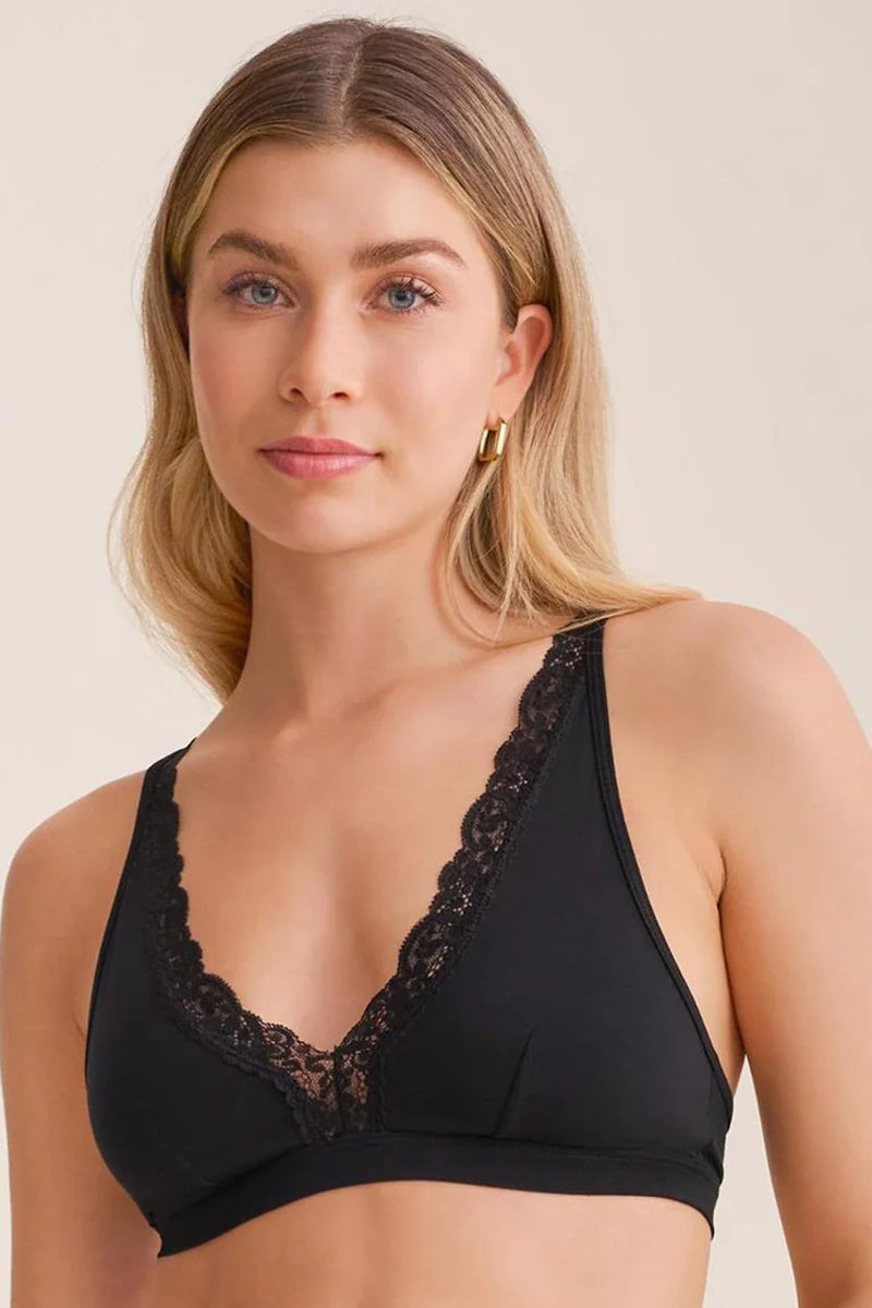 Fleur't Bralette With Adjustable Straps - Black - source image 75273