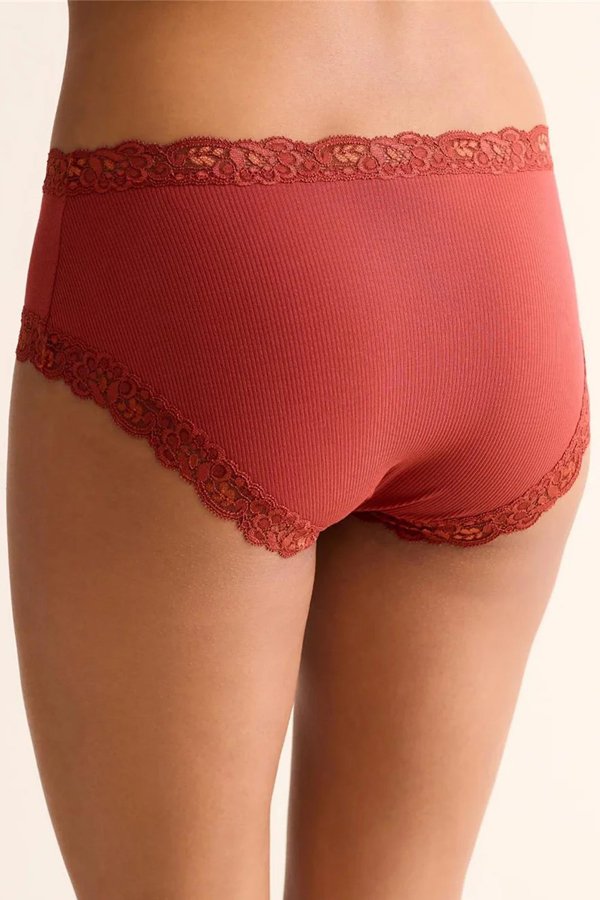 Fleur't Iconic High Waist Boyshort - Chili Rib - source image 74902
