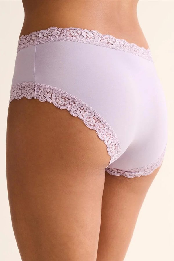 Fleur't Iconic High Waist Boyshort - Lavender Cream - source image 74910