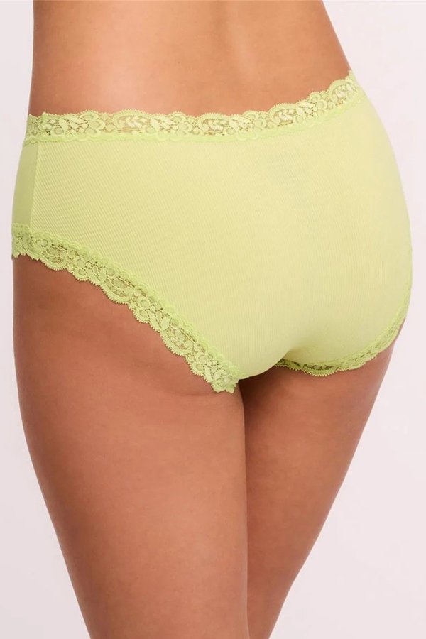 Fleur't Iconic High Waist Boyshort - Lemonade Rib - source image 74912