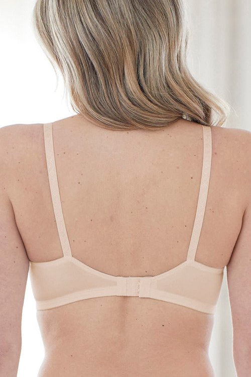 Bestform Floral Jacquard Wireless Soft Cup Bra with Lightly Lined Cups - Mocha - source image 54657