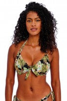 Freya Bahama Halter Bikini Top - Black - source image 69864