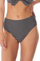 Freya Beach Hut High-Waist Bikini Bottom - Black - source image 43057