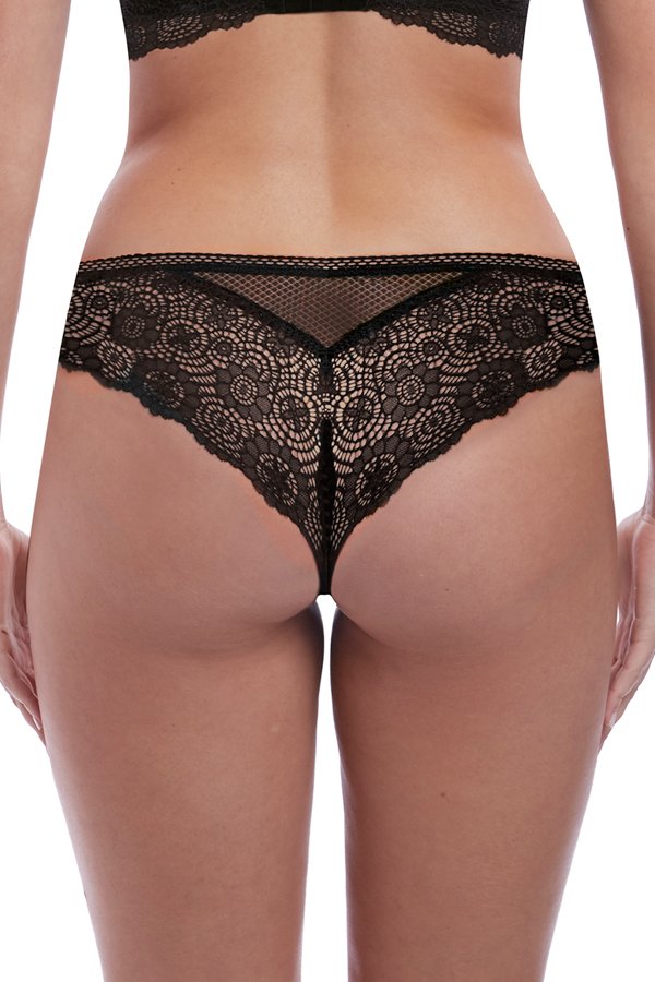 Freya Expression Crochet-Look VPL-Free Lace Cheeky Brazilian Brief