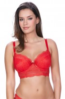 Freya Fancies Underwire Longline Bra - Chilli Red - source image 27179
