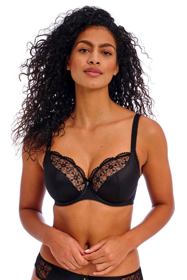 Freya Hallie Black Uw Plunge Bra