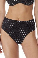 Freya Jewel Cove High-Waist Bikini Bottom - Black - source image 58454