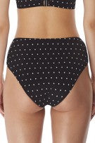 Freya Jewel Cove High-Waist Bikini Bottom - Black - source image 59990