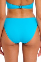 Freya Jewel Cove High-Waist Bikini Bottom - Plain Turquoise - source image 61608