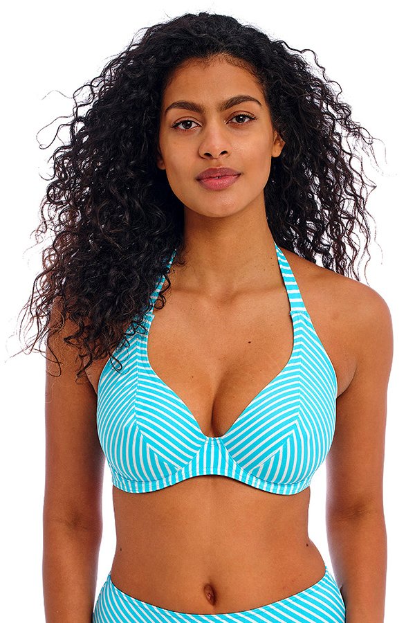 Freya Jewel Cove Underwire Banded Halter Bikini Top
