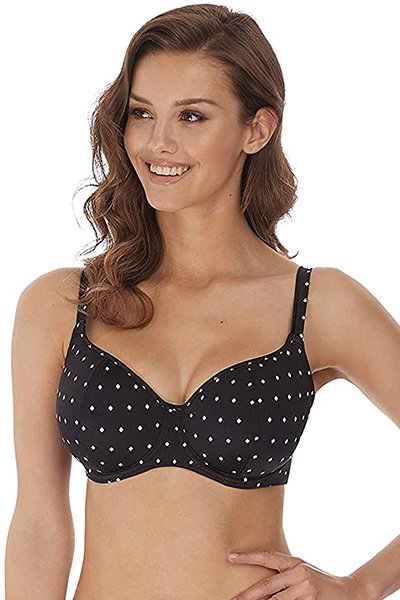 Freya Jewel Cove Underwire Sweetheart Padded Bikini - Black