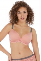 Freya Offbeat Underwire Plunge Moulded Bra - Rosehip - source image 42098