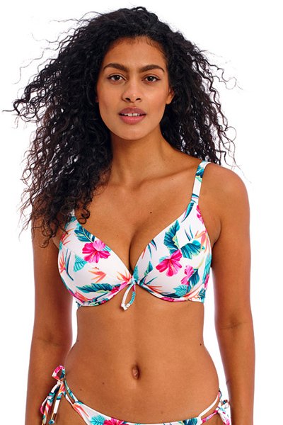 Freya Palm Paradise Underwire Plunge Bikini Top