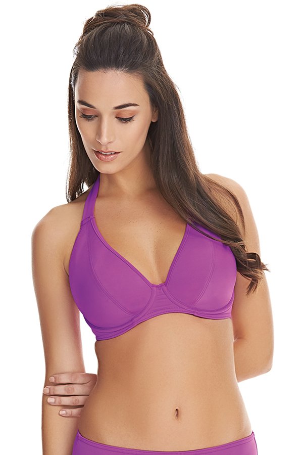 Freya Remix Swim Halter Bikini Top