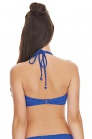 Freya Sundance Underwire Bandless Halter Bikini Top - Cobalt - source image 28846