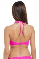 Freya Sundance Underwire Bandless Halter Bikini Top - Hot Pink - source image 42669