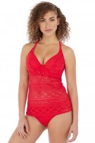Freya Sundance Underwire Padded Tankini - Red - source image 42786