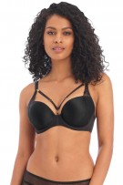 Freya Temptress Underwire Moulded Plunge T-Shirt Bra - Black - source image 45241