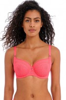 Freya Viva Underwire Lace Side Support Bra - Sunkissed Coral - source image 58398