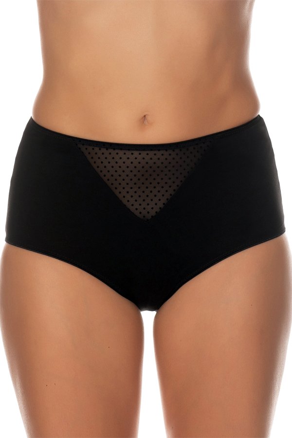 Gemsli Brief with Dotted Mesh Insert - Black - source image 41556