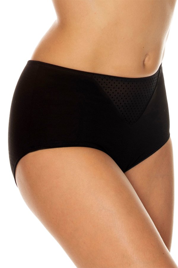 Gemsli Brief with Dotted Mesh Insert - Black - source image 41557