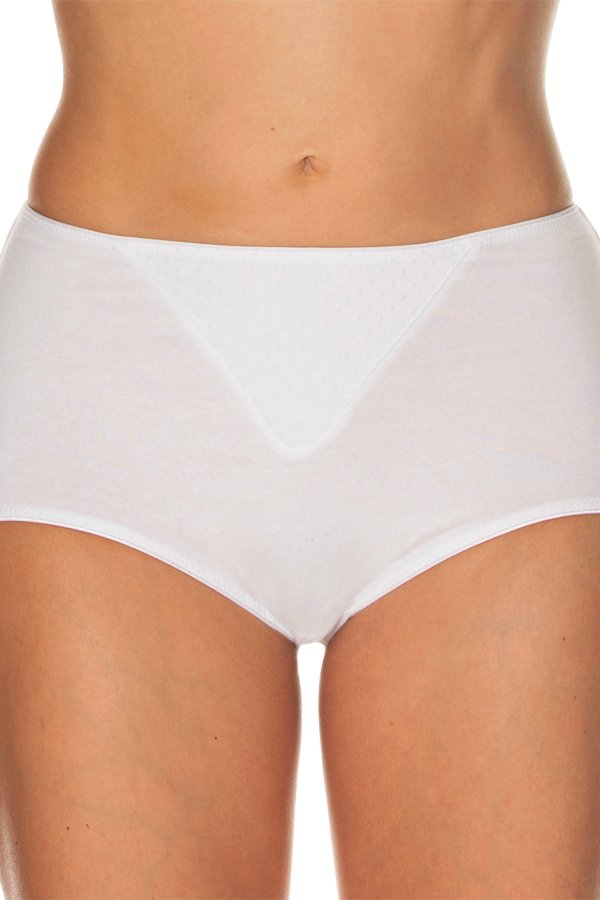 Gemsli Brief with Dotted Mesh Insert - White - source image 41558