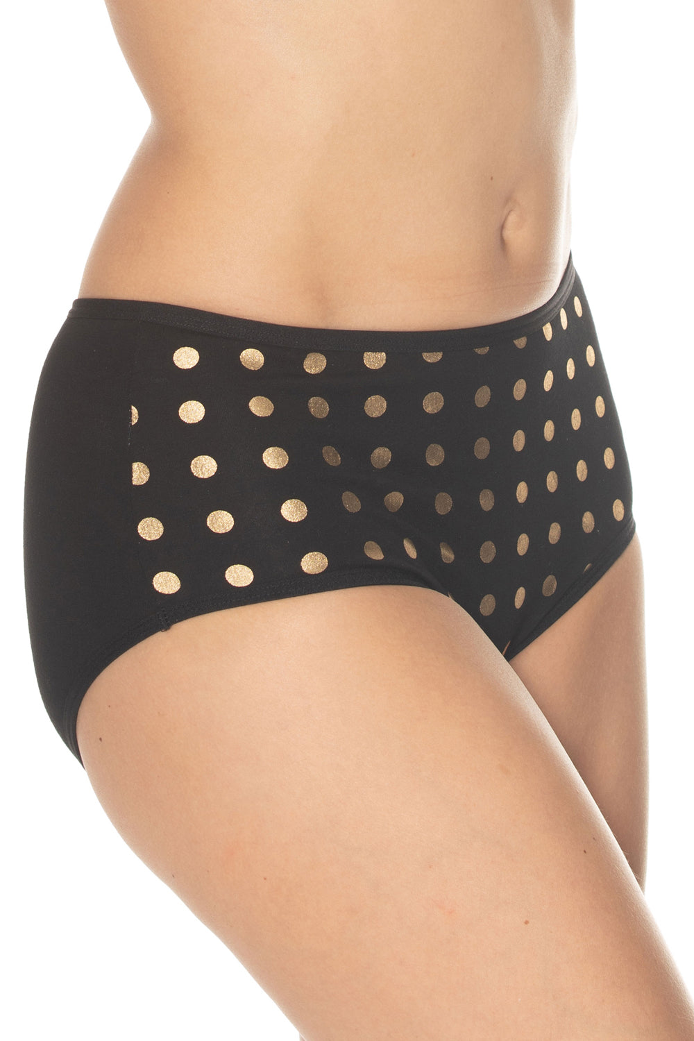 Gemsli Foil Polka Dot Brief, 3-Pack - Black - source image 37599