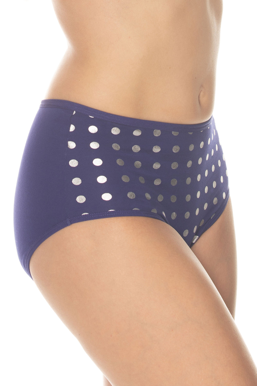 Gemsli Foil Polka Dot Brief, 3-Pack - Royal - source image 37605