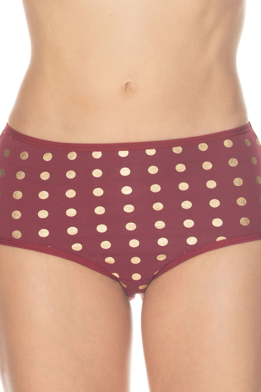 Gemsli Foil Polka Dot Brief, 3-Pack - Wine - source image 37610