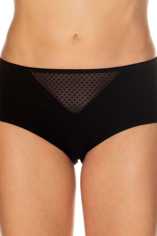 Gemsli Hipster with Dotted Mesh Insert - Black - source image 41547
