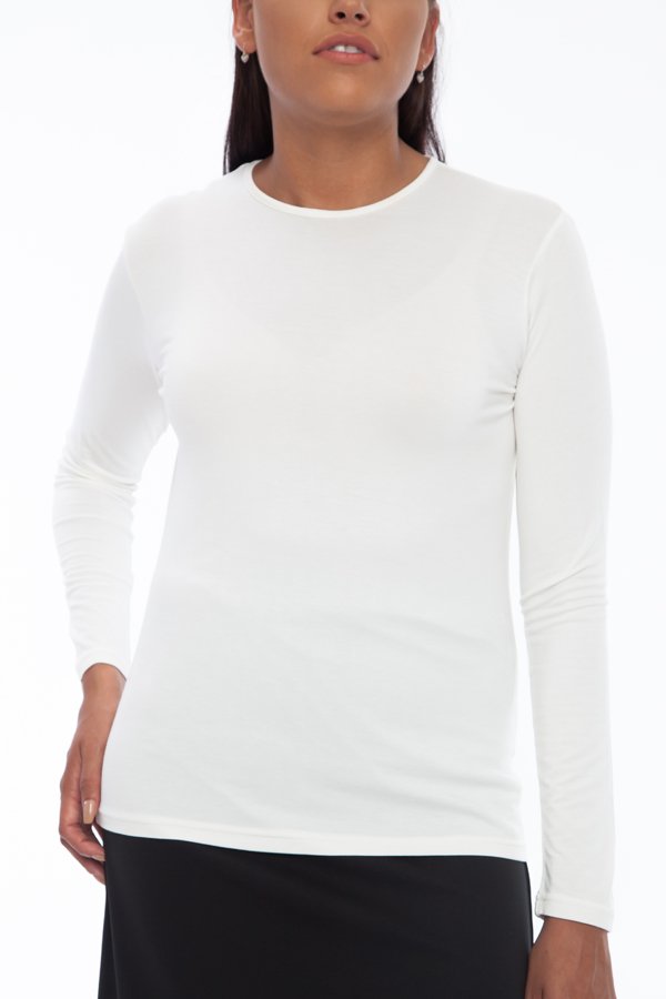 Gemsli Long Sleeve Shell - White - source image 36485