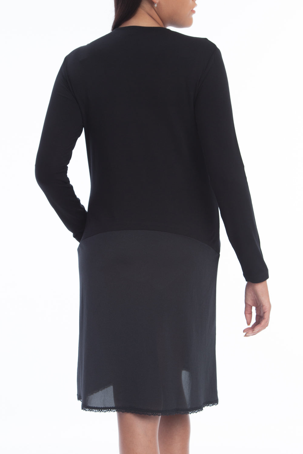 Gemsli Long Sleeve Shell Slip - Black - source image 36475