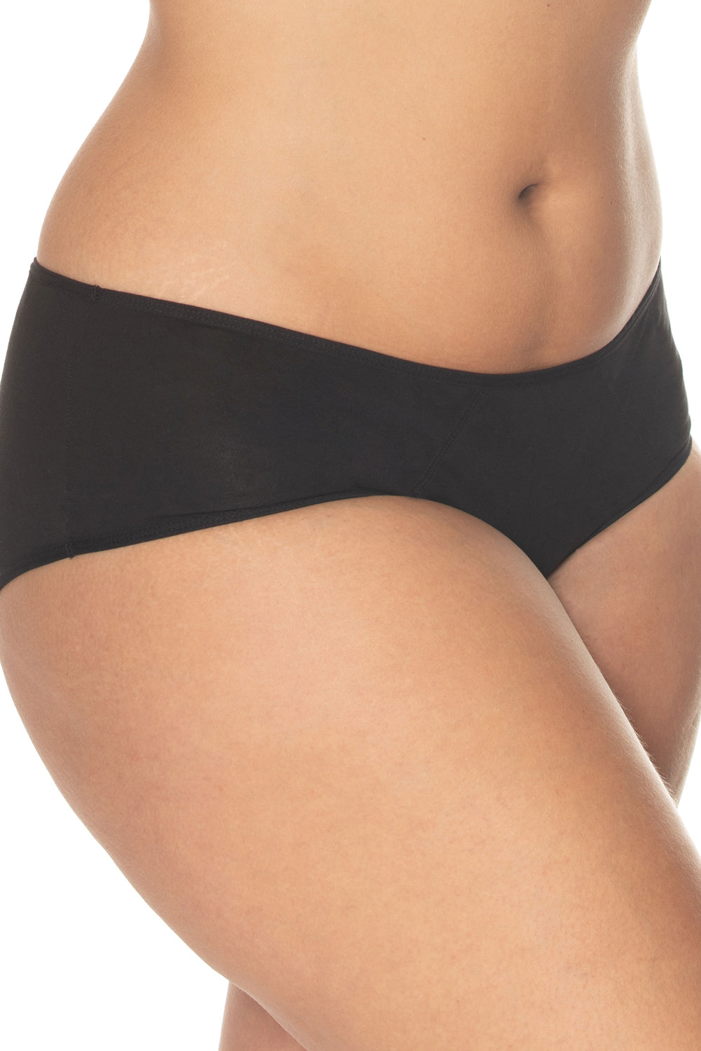 Gemsli Peridot Leak-proof Hipsters, 3-Pack - Black - source image 37737
