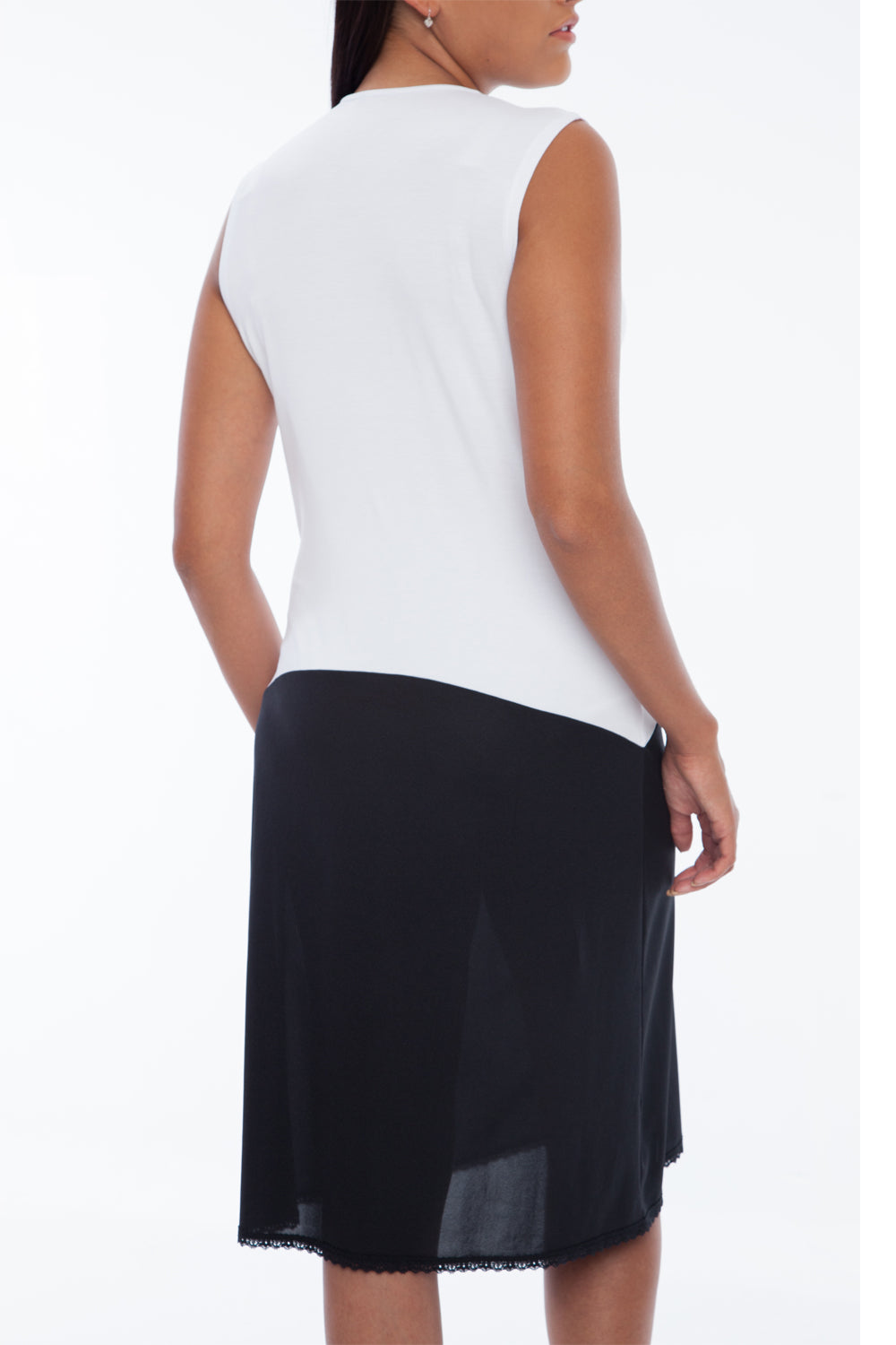 Gemsli Sleeveless Shell Slip - Black/White - source image 36477