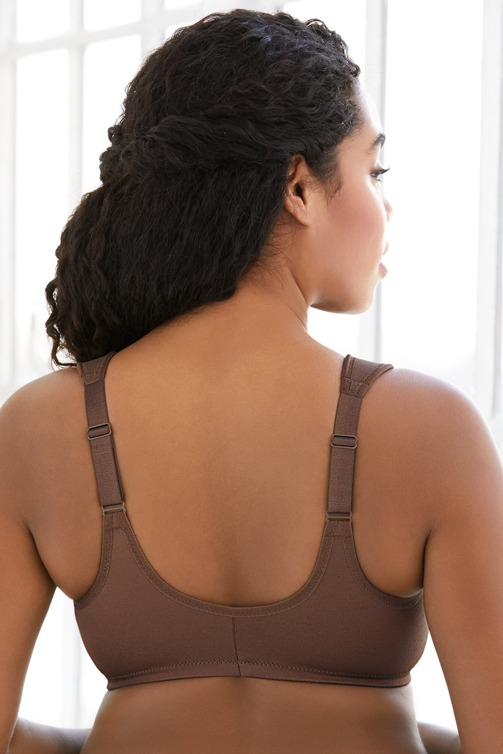 Glamorise Front Close Wonderwire Bra - Mocha