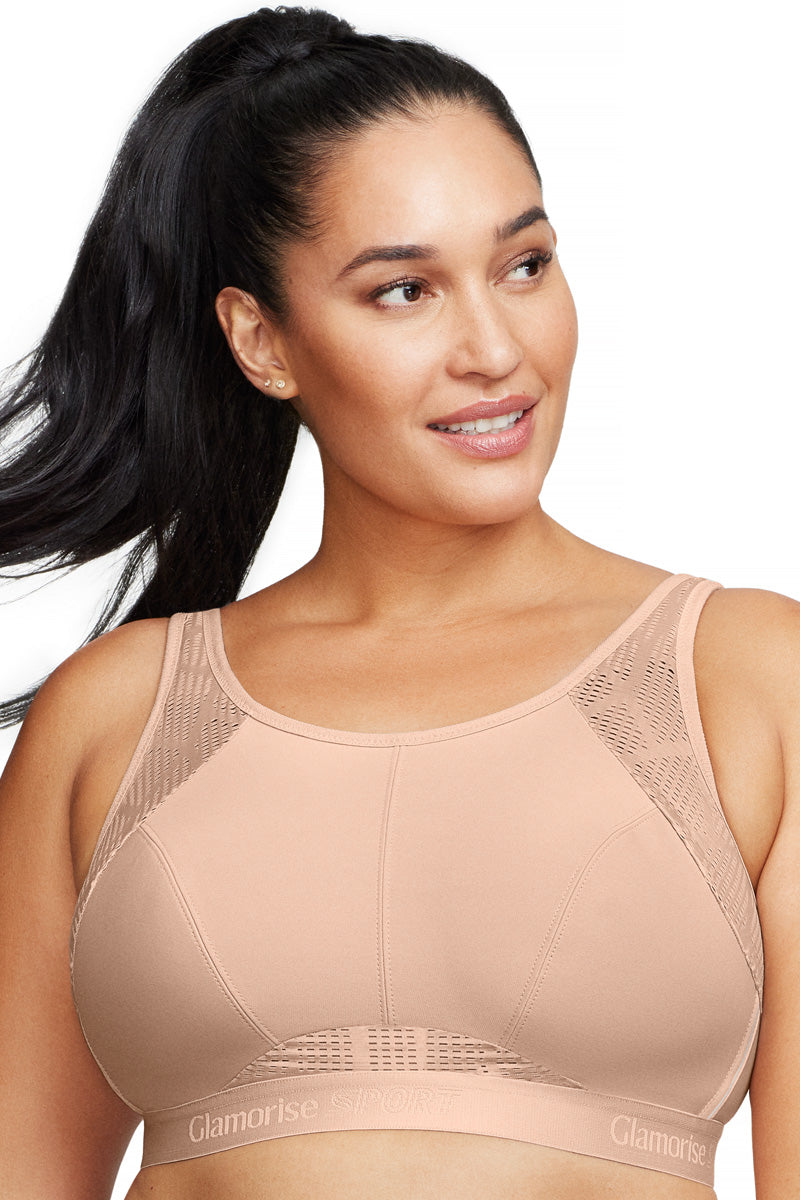 Glamorise No-Sweat Mesh Sports Bra