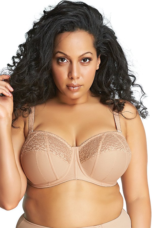 Goddess Adelaide Underwired Strapless Bra - Sand - source image 28923
