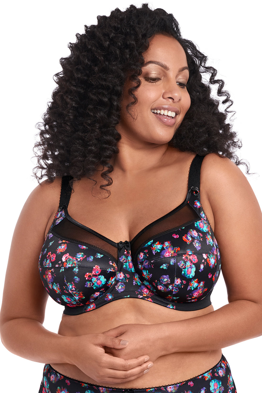 Goddess Kayla Banded Underwire Bra - Confetti Black - source image 35772