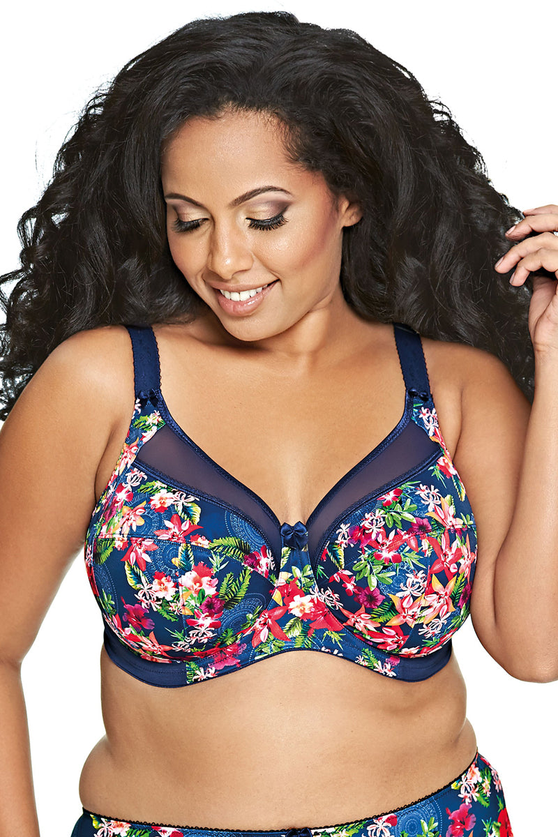 Goddess Kayla Banded Underwire Bra - Fiji Navy - source image 32928