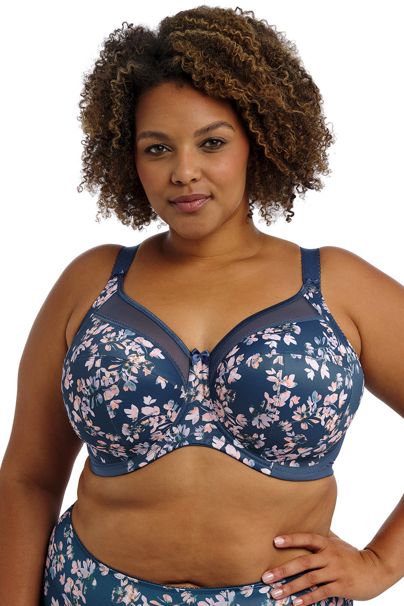 Goddess Kayla Banded Underwire Bra - Teal Blossom - source image 70795