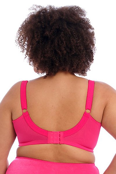 Goddess Keira Banded Satin Underwire Bra - Hot Pink - source image 64460