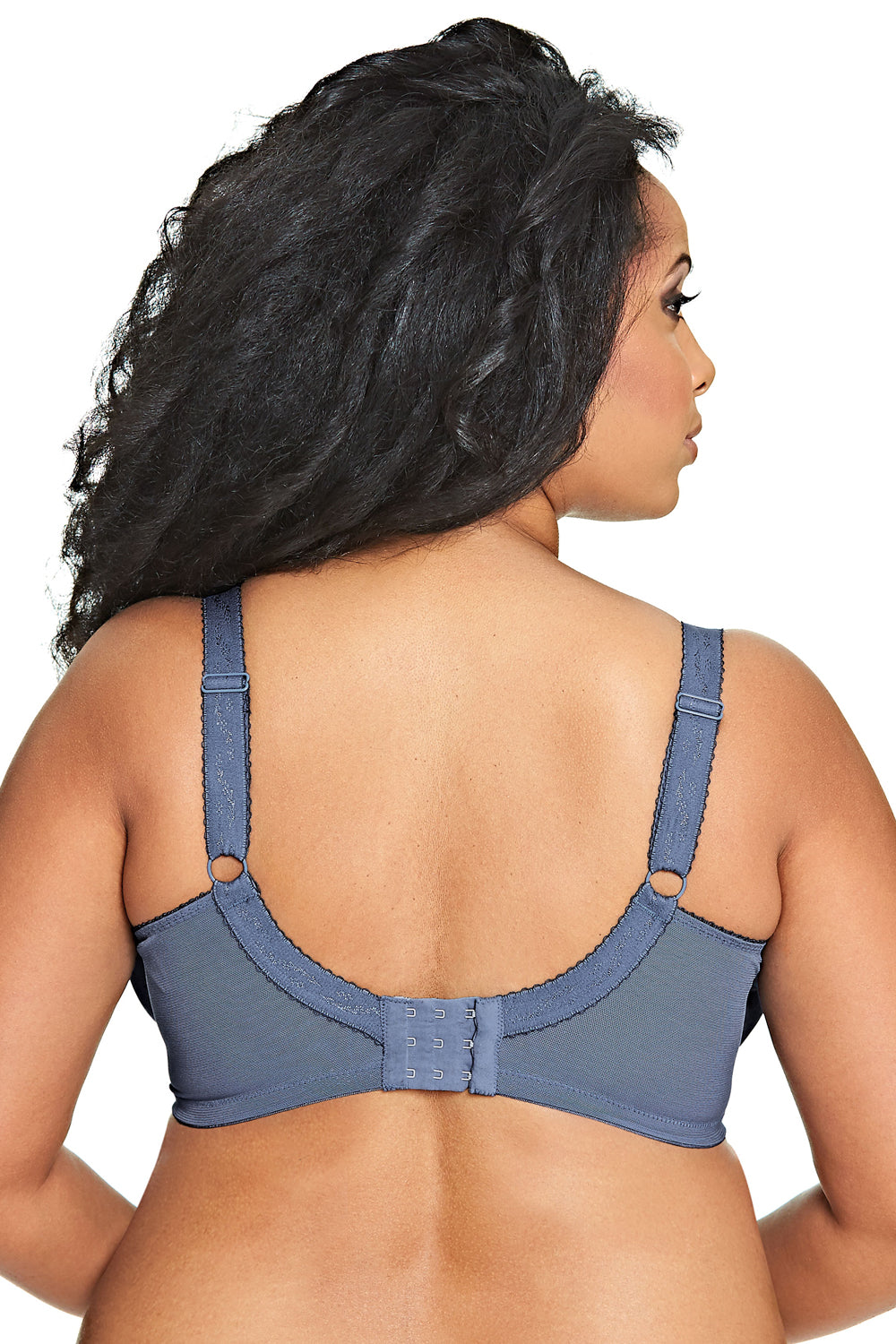 Goddess Keira Banded Satin Underwire Bra - Stormy Blue - source image 32919
