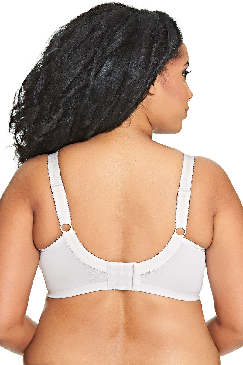 Goddess Keira Banded Satin Underwire Bra - White - source image 28918