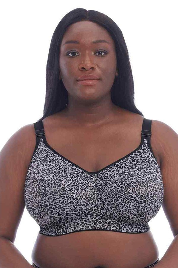 Goddess Leopard Non Wired Bra - Gray Leopard - source image 64477