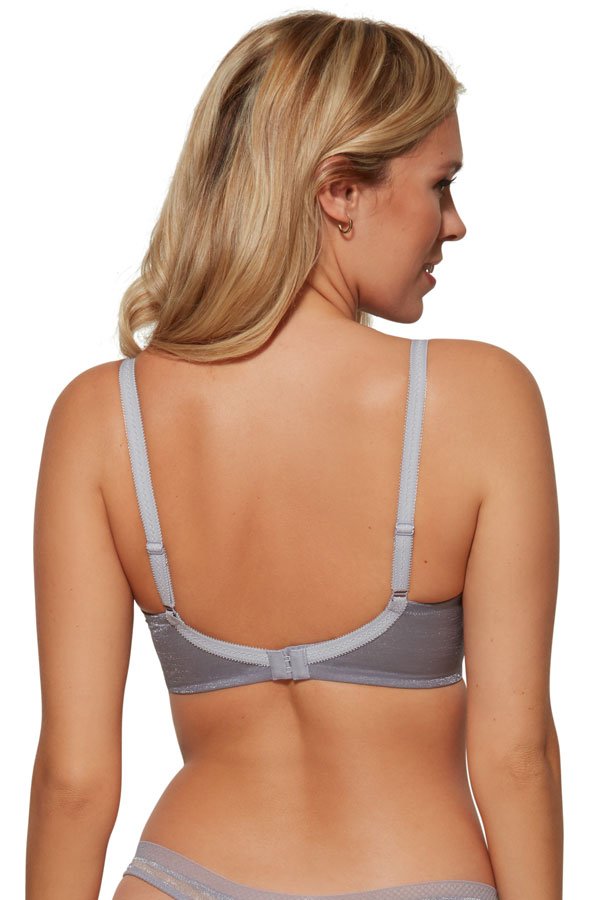 Gossard Glossies Sheer Molded Bra - Silver - source image 40307