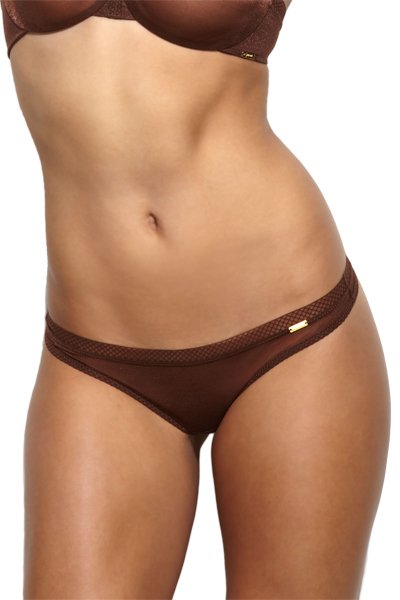 Gossard Glossies Thong - Rich Brown - source image 32464