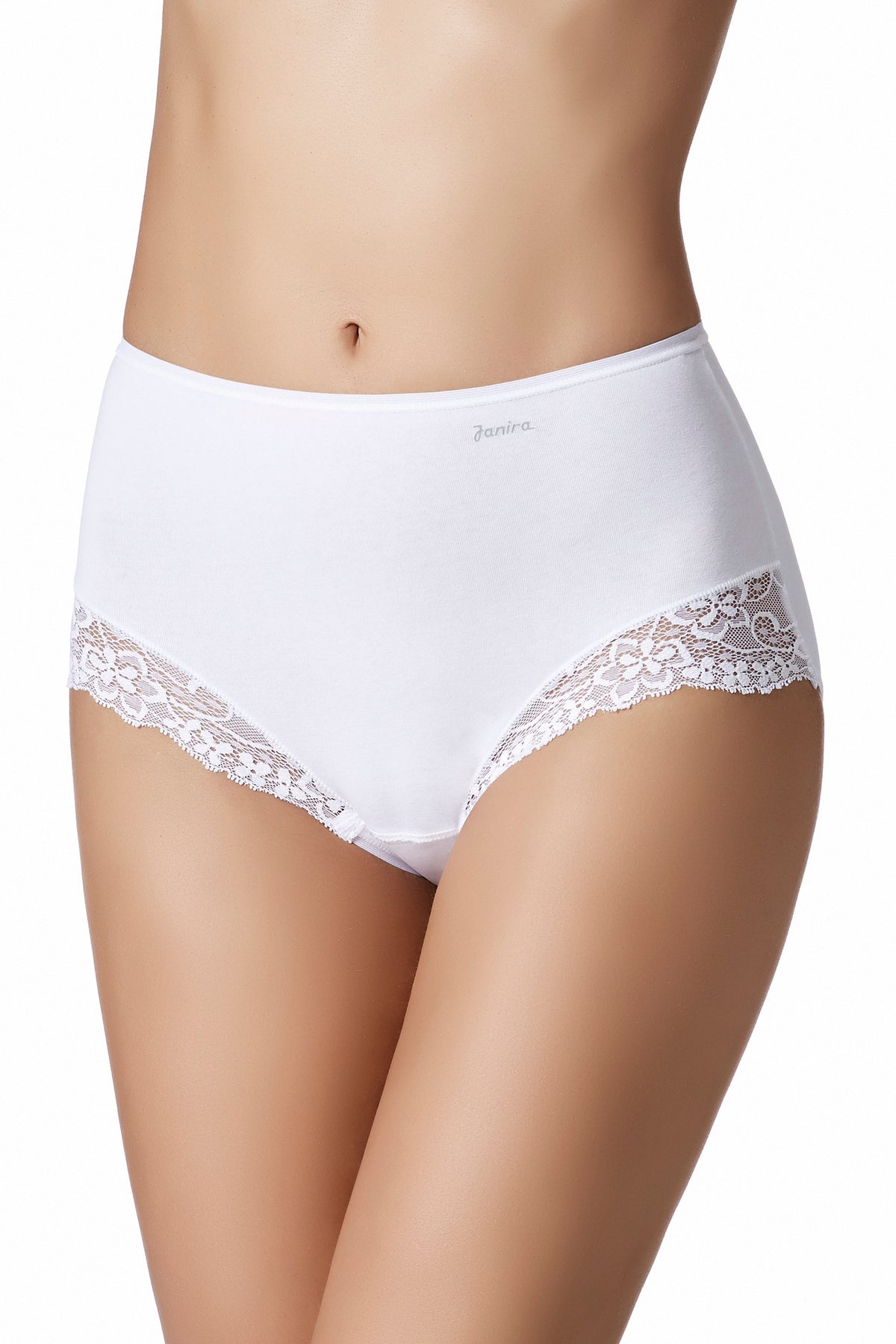 Janira Esencial Lace Braga 2-Pack - White - source image 48836